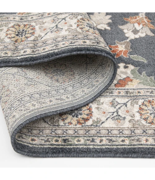 Central Oriental Canyon Vintage Blue/Storm Oriental/Traditional 7ft. 3in. x 10ft. 10in. Rect. Rug