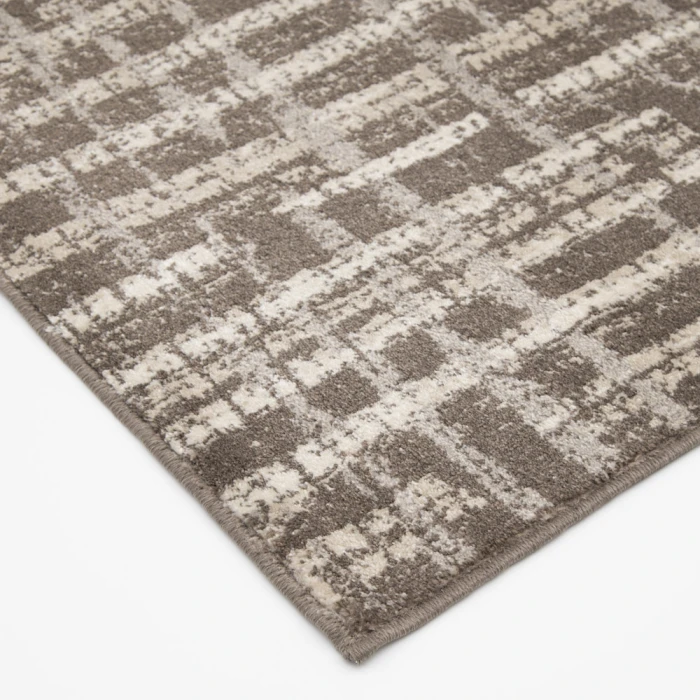 Central Oriental Canyon Latte/Sand Abstract 7ft.3in. x 10ft.10in. Rect. Rug