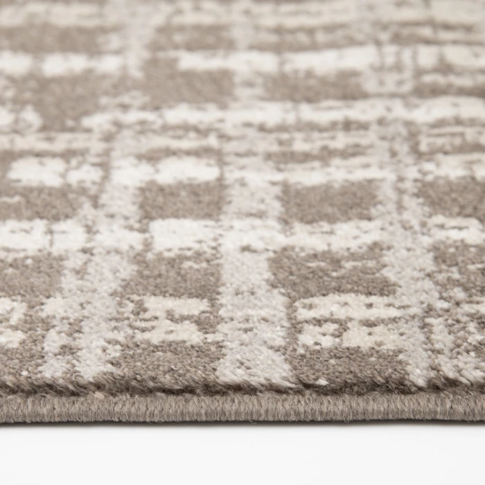 Central Oriental Canyon Latte/Sand Abstract 7ft.3in. x 10ft.10in. Rect. Rug