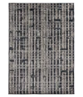 Central Oriental Canyon Vintage Blue Abstract 7ft.3in. x 10ft.10in. Rect. Rug
