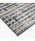 Central Oriental Canyon Vintage Blue Abstract 7ft.3in. x 10ft.10in. Rect. Rug