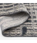 Central Oriental Canyon Vintage Blue Abstract 7ft.3in. x 10ft.10in. Rect. Rug