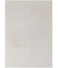 Central Oriental Wide Canale Faux Fur Ivory Solid 7ft.6 x 9ft.6in. Rect. Rug
