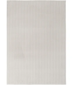 Central Oriental Wide Canale Faux Fur Ivory Solid 7ft.6 x 9ft.6in. Rect. Rug