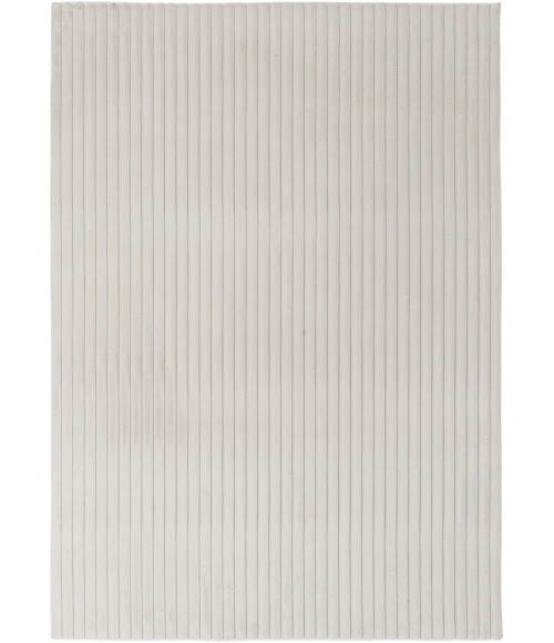 Central Oriental Wide Canale Faux Fur Ivory Solid 7ft.6 x 9ft.6in. Rect. Rug