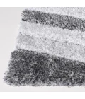 Central Oriental Chicago Grey/White Abstract 5ft. x 7ft.6in. Rect. Rug