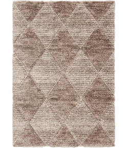 Central Oriental Chicago Beige/Dark Vizon Diamond/ Abstract 5ft. x 7ft.3in. Rect. Rug