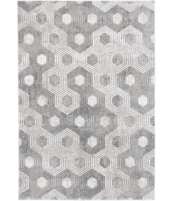 Central Oriental Clearwater Biscuit/Oyster Geometric 7ft.10in. x 9ft.10in. Rect. Rug