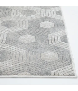 Central Oriental Clearwater Biscuit/Oyster Geometric 7ft.10in. x 9ft.10in. Rect. Rug