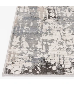 Central Oriental Clearwater Chalk/Dove Abstract 7ft.10in. Round Rug