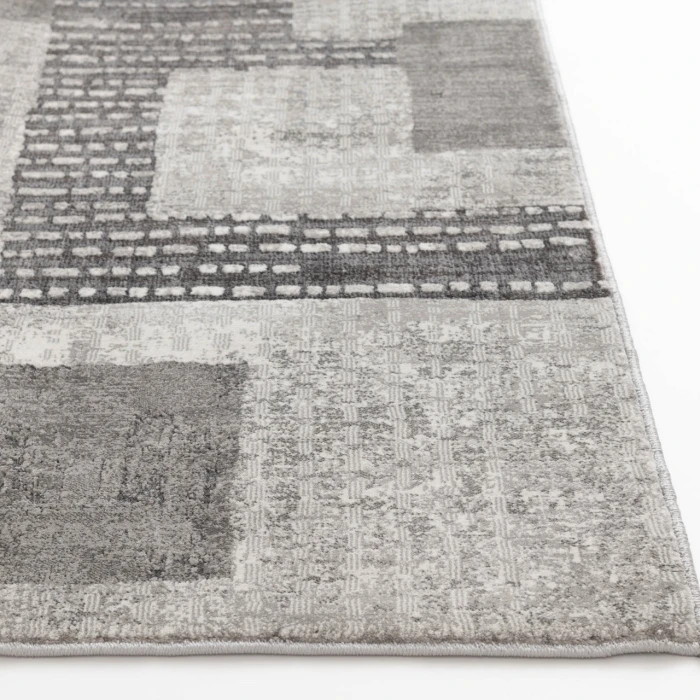 Central Oriental Clearwater Ghost/Chalk Abstract 7ft.10in. x 10ft.10in. Rect. Rug