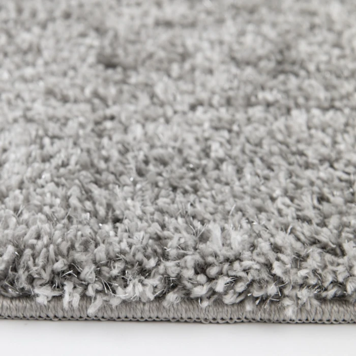 Central Oriental Comfort Plus Chalk/Chrome Solid 90in. x 114in. Rect. Rug