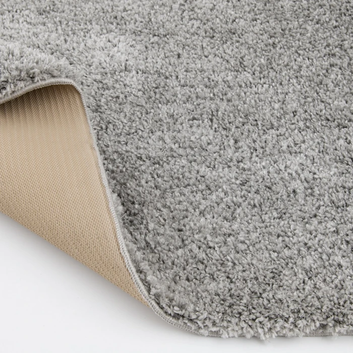 Central Oriental Comfort Plus Chalk/Chrome Solid 90in. x 114in. Rect. Rug