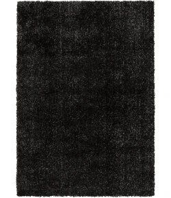 Central Oriental Comfort Plus Ink/Night Sky Solid 90in. x 114in. Rect. Rug