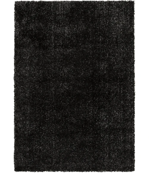 Central Oriental Comfort Plus Ink/Night Sky Solid 90in. x 114in. Rect. Rug