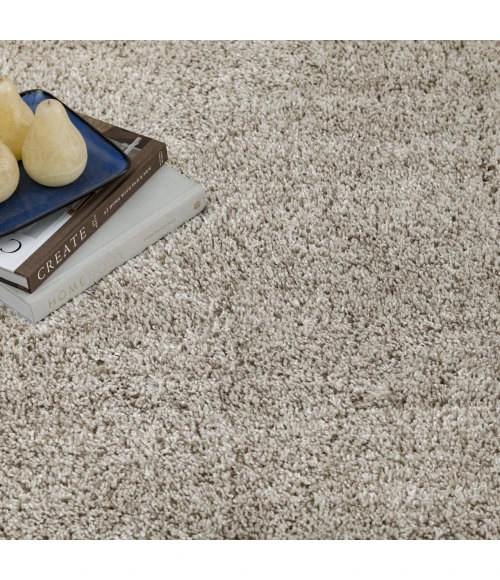 Central Oriental Comfort Plus Milk/Honey Solid 60in. x 84in. Rect. Rug