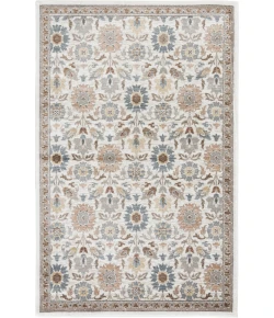 Central Oriental Erin & Ben _ Tupelo Oyster/Multi Floral 7ft.10 x 9ft.10in. Rect. Rug