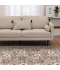 Central Oriental Erin & Ben _ Tupelo Sandstone/Multi Floral 7ft.10 x 9ft.10in. Rect. Rug