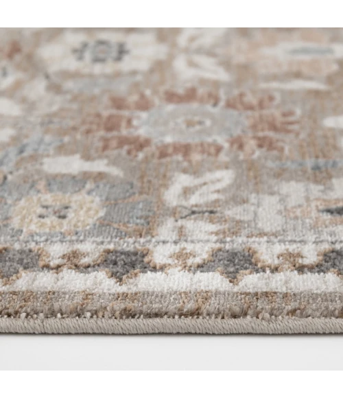 Central Oriental Erin & Ben _ Tupelo Sandstone/Multi Floral 7ft.10 x 9ft.10in. Rect. Rug