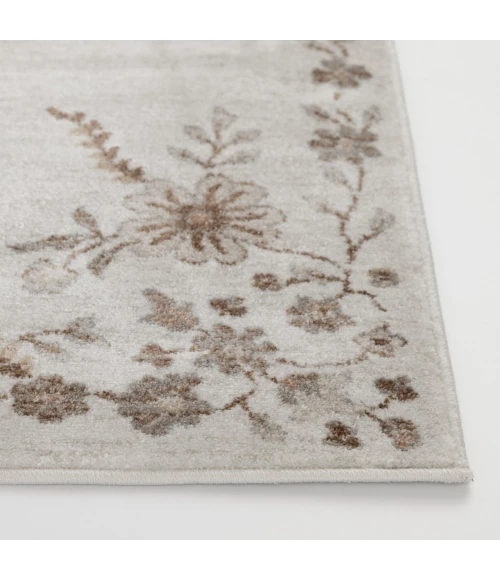 Central Oriental Erin & Ben _ Tupelo Salt Floral 7ft.10 x 9ft.10in. Rect. Rug
