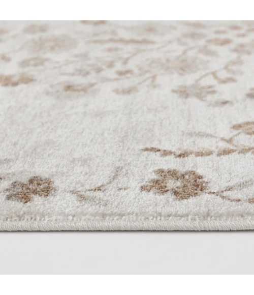 Central Oriental Erin & Ben _ Tupelo Salt Floral 7ft.10 x 9ft.10in. Rect. Rug