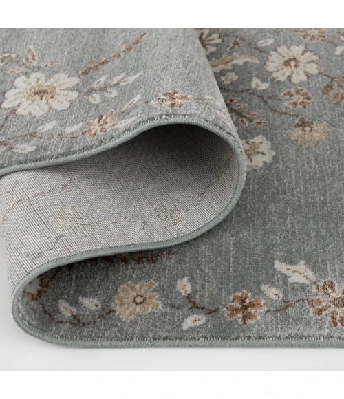 Central Oriental Erin & Ben _ Tupelo Seamist/Salt Floral 7ft.10 x 9ft.10in. Rect. Rug