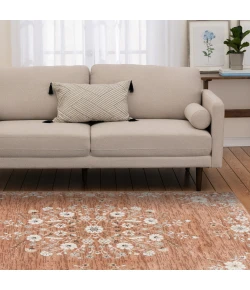 Central Oriental Erin & Ben _ Tupelo Canyon Rose/Salt Floral 5ft. x 7ft.6in. Rect. Rug