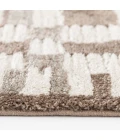 Central Oriental Erin & Ben _ Grove Almond/Lace Geometric 7ft.10 x 9ft.10in. Rect. Rug
