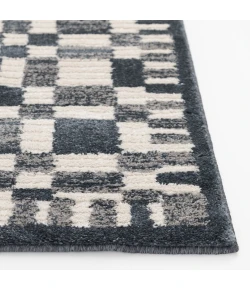 Central Oriental Erin & Ben _ Grove Denim/Lace Geometric 7ft.10 x 9ft.10in. Rect. Rug