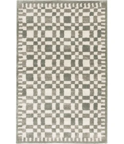Central Oriental Erin & Ben _ Grove Sage/Lace Geometric 5ft. x 7ft.6in. Rect. Rug