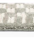 Central Oriental Erin & Ben _ Grove Sage/Lace Geometric 5ft. x 7ft.6in. Rect. Rug