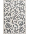 Central Oriental Heirloom Champagne/Sky Blue Floral 7ft.10in. x 9ft.10in. Rect. Rug