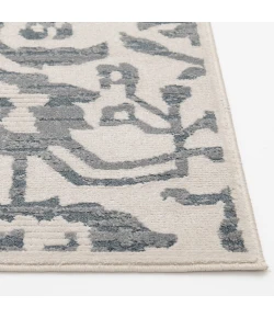Central Oriental Heirloom Champagne/Sky Blue Floral 9ft.10in. x 12ft.10in. Rect. Rug