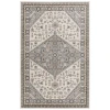 Central Oriental Heirloom Sky Blue/Champagne Moroccan 7ft.10in. x 9ft.10in. Rect. Rug