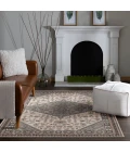 Central Oriental Heirloom Sky Blue/Champagne Moroccan 5ft.3 x 7ft.7in. Rect. Rug