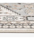 Central Oriental Heirloom Sky Blue/Champagne Moroccan 5ft.3 x 7ft.7in. Rect. Rug