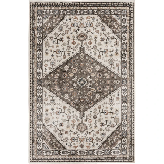 Central Oriental Heirloom Tan/Navajo White Moroccan 7ft.10in. x 9ft.10in. Rect. Rug