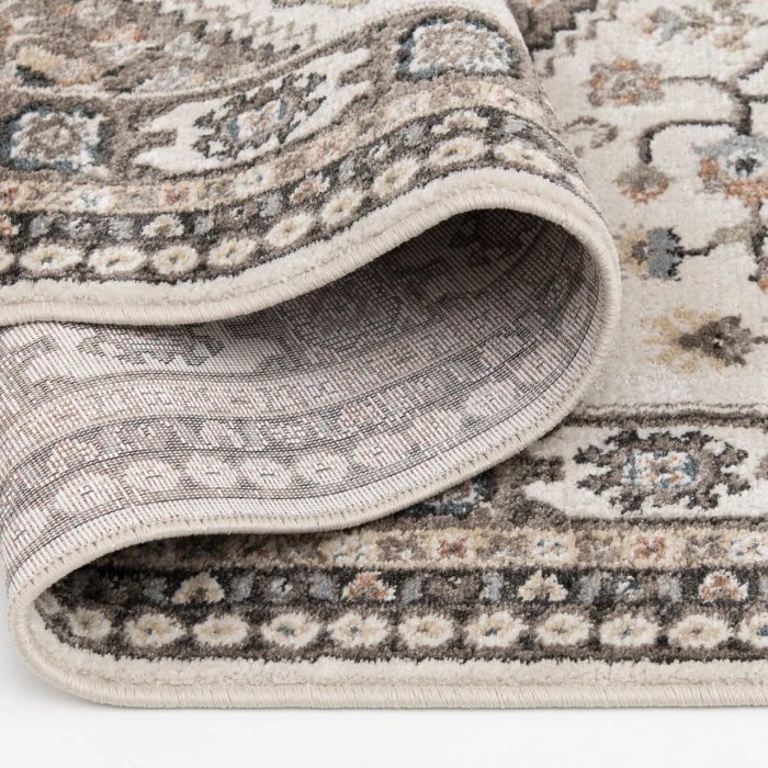 Central Oriental Heirloom Tan/Navajo White Moroccan 7ft.10in. x 9ft.10in. Rect. Rug