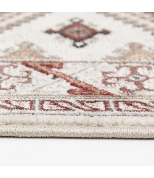 Central Oriental Heirloom Cinnabar/Multi Moroccan 7ft.10in. x 9ft.10in. Rect. Rug