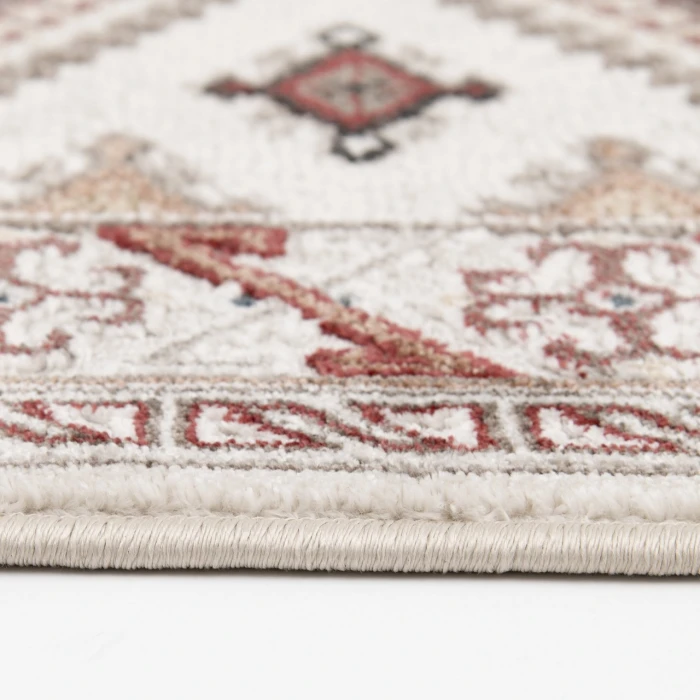 Central Oriental Heirloom Cinnabar/Multi Moroccan 7ft.10in. x 9ft.10in. Rect. Rug