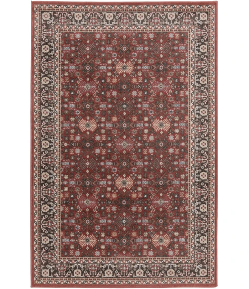 Central Oriental Heirloom Cinnabar/Abbey Moroccan 9ft.10in. x 12ft.10in. Rect. Rug