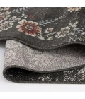 Central Oriental Heirloom black Floral 7ft.10in. x 9ft.10in. Rect. Rug