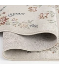 Central Oriental Heirloom Chetwode/Navajo White Floral 7ft.10in. x 9ft.10in. Rect. Rug