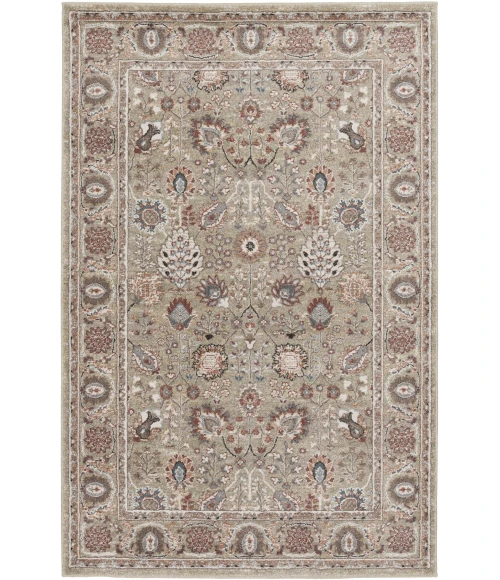 Central Oriental Heirloom Chetwode /Navajo White Moroccan 5ft.3 x 7ft.7in. Rect. Rug