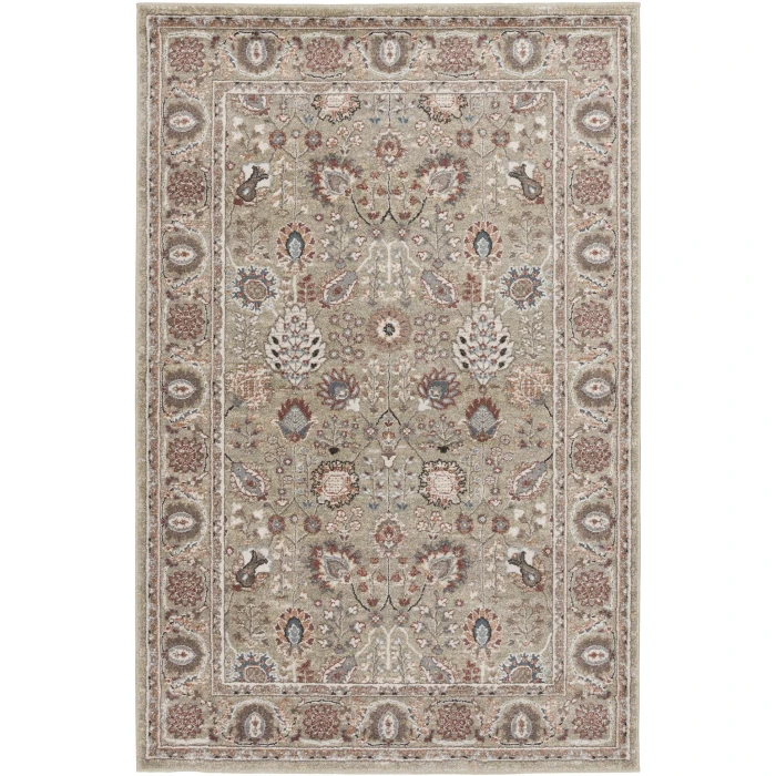 Central Oriental Heirloom Chetwode /Navajo White Moroccan 9ft.10in. x 12ft.10in. Rect. Rug