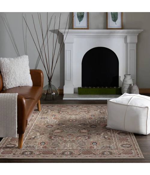Central Oriental Heirloom Chetwode /Navajo White Moroccan 5ft.3 x 7ft.7in. Rect. Rug