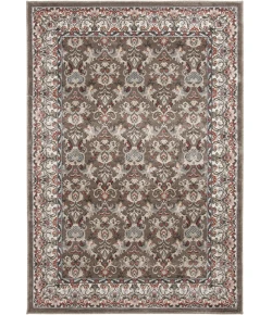 Central Oriental Heirloom Tan/Navajo White Border/Floral 9in. x 33in. Rect. Rug