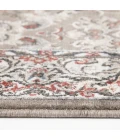 Central Oriental Heirloom Tan/Navajo White Border/Floral 5ft.3in. x 7ft.7in. Rect. Rug
