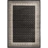 Central Oriental Heirloom Abbey/Navajo White Border/Abstract 9in. x 33in. Rect. Rug