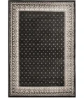 Central Oriental Heirloom Abbey/Navajo White Border/Abstract 9in. x 26in. Rect. Rug